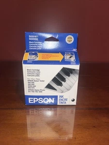 Epson SO20187 / SO20093 Schwarz Tintenpatrone Stylus 400 500 600 Foto Neu Versiegelt - Bild 1 von 3