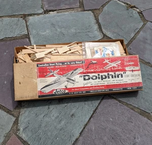 VTG Jetco Models Lew McFarland's "Dolphin" RC Plane BOX For Parts Repair Display - Picture 1 of 15