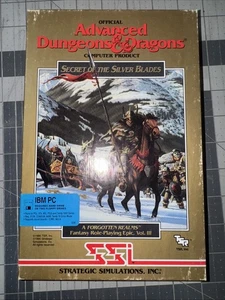 SSI AD&D Dungeons and Dragons Secret of the Silver Blades IBM PC sin discos - Imagen 1 de 4
