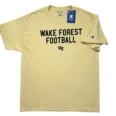 NUEVO Wake Forest Fútbol Demonio Diáconos 2 Caras Hombre’s DEFECTOS, LEER Camiseta Talla L Foto 1 de 4