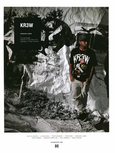 2012 PRINT AD - KR3W CLOTHING FASHION AD -PROTECT YOUR NECK TEE AD WINDSOR JAMES - Picture 1 of 1