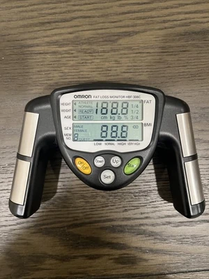 OMRON HBF-306CN Handheld Portable Body Fat BMI Loss Monitor Tested And Working - Image 1 of 3