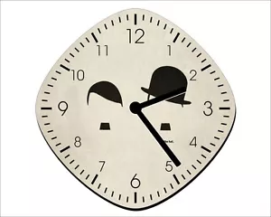Charles Chaplin Charlot Hitler Its the Hat - Reloj de pared - Imagen 1 de 3