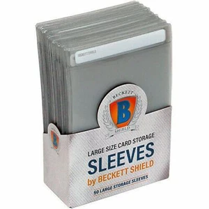 Beckett Shield Semi Rigid Card Holders - Large Grading Submission Size (50-Pack) - Picture 1 of 1