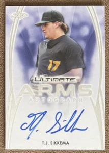2019 Leaf Ultimate Arms Autograph T.J. Sikkema Rookie Kansas City Royals #UA-TJS - Picture 1 of 2