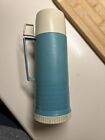 Vintage Thermos 1970s Baby Blue King Seeley pint size vaccum bottle
