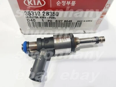 Inyector de combustible OEM 1,6 L Hyundai Elantra (GT) Kona Sonata i45 Veloster #353102B350 Foto 1 de 3