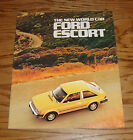 Original 1981 Ford Escort Sales Brochure 81 1/81 GLX GL L SS