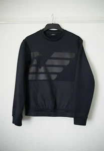 Armani Jeans dunkelblaues Sweatshirt mit seitlichem Reißverschluss (klein - Top Zustand) - Bild 1 von 4