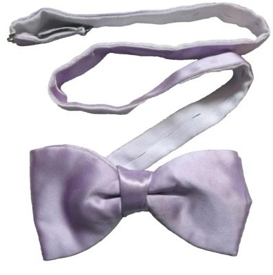 Bow Tie Mens Dickie Bowtie Adjustable Silky Shiny Pale Lilac Purple  - Image 1 of 4