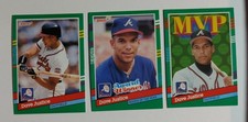 1991 Donruss #402 #548 and #683 Dave Justice