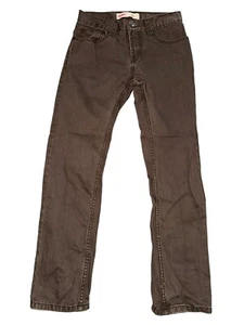 Levi’s 511 Slim Jeans Youth 12 Reg 26x26 Brown Denim Kids Pants - Picture 1 of 5