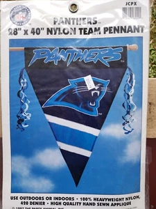 Carolina Panthers - applizierte Nylon Flagge/Wimpel - 28"x40" - NFL - Bild 1 von 2