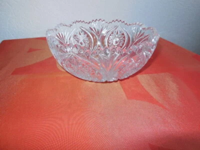 Buder Glas Schale Bleikristallschale Obstschale  Gebäckschale Dessert  - Bild 1 von 4