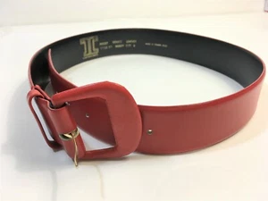 Women's Finest Genuine Leather Red Belt by Together Crafts made in Taiwan  - Picture 1 of 8