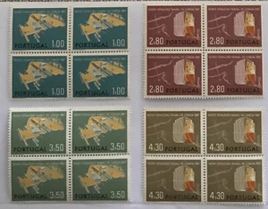 Portugal - Complete set of 4 blocks of 4 MNH stamps - Opening of Lisnave - 1967 - Picture 1 of 1