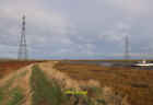 Photo 12x8 Tall pylons over Faversham Creek  c2021