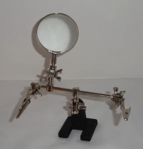 Dritte Hand Helfende Hände Juwelier 2,25" Lupe Krokodilklemmen - Bild 1 von 5