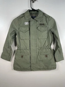 Polo Ralph Lauren Kids Girls Military Full Zip Green Jacket Size 6X 15.5x22.5 RL - Picture 1 of 14