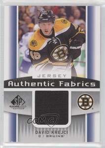 2013-14 SP Game Used Edition Authentic Fabrics Jerseys David Krejci #AF-DK