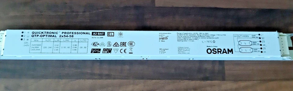 OSRAM Quicktronic Professional Optimal  Vorschaltgerät 2X54-58 - Bild 1 von 1