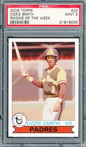 2006 (1979) Topps Rookie Of Week Ozzie Smith Graded PSA 9 - Picture 1 of 1