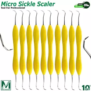 Dental Micro Sichel Skalierer Silikon Griff Parodontal Kalkulus Entferner Ergonomie - Bild 1 von 7