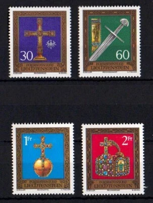 U9499 LIECHTENSTEIN 1975  Imperial Jewels from the Treasury MH - Image 1 of 2