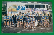 CYCLISME carte équipe cycliste BRESCIALAT LIQUIGAS 1998