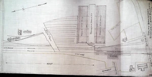 NYNH&HRR South Braintree MA Bahnhof & Ladengebäude Plan auf Pergament - Bild 1 von 1