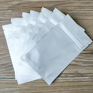 Sacchetti autosigillanti argento puro alluminio mylar sacchetti per alimenti richiudibili imballaggio - Foto 1 di 4