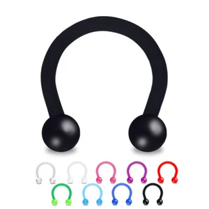 Treuheld® - Piercing Ferro di Cavallo - Plastica - 9 Colori - 11 Misure (6755) - Foto 1 di 28