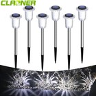 6Pack Solar Walkway Lights Outdoor Garden Waterproof Landscape LED Pathway Lamp