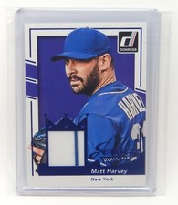 2016 Donruss Jersey Kings #JK-MH Matt Harvey Game Used New York Mets Pinstripe