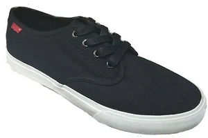 LEVIS 535095-01A EVAN CANVAS Jr's (M) Black Canvas Skate Shoes - Picture 1 of 6