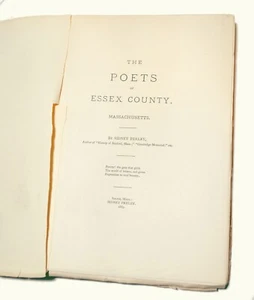 Die Dichter von Essex County Massachusetts von Sidney Perley 1889 - Bild 1 von 4