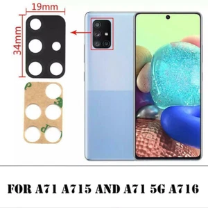 ORIGINAL SAMSUNG GALAXY A71 5G SM-A715F, A716 BACK CAMERA GLASS LENS REPLACEMENT - Picture 1 of 1