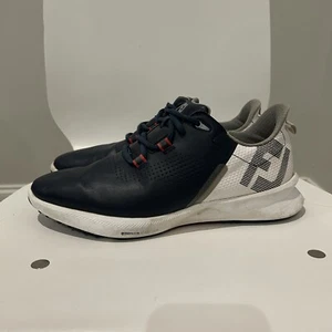 Footjoy Fuel Golf Shoes FJ Mens 9 Blue White 55442 Spikeless Lightweight - Picture 1 of 5
