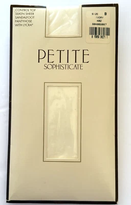 Meia-calça Petite Sophisticate Control Top Sandalfoot com Lycra Tamanho B Marfim 402 - Imagem 1 de 2