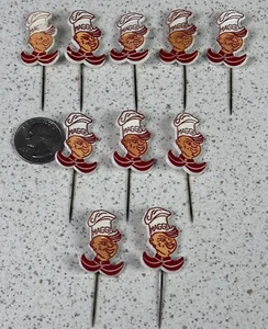 Lot of 10 Maggi Soups Chef Dutch VTG Stick Pin Badge Pins #49260 - Picture 1 of 6