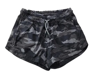Athleta Girl Girl's M (8-10) All Play 3" Short Black Camo Athletic Shorts Pocket - Picture 1 of 7