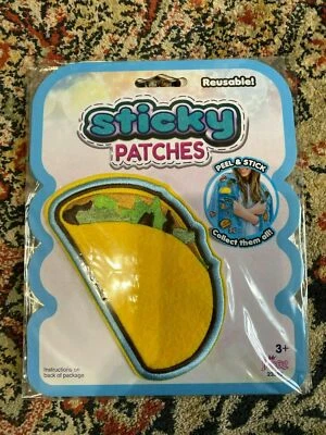 Lot of 3 Imperial Fun Reusable Sticky Patches for Clothing - Taco - New - Image 1 of 2