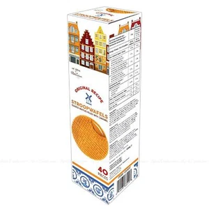 Le Chic Patissier Stroopwafels 40 Caramel Syrup Toasted Waffles Snack Pack 1260g - Picture 1 of 6
