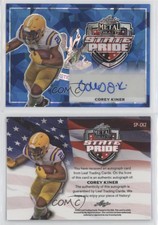 2022 Leaf Metal Draft State Pride Blue Crystals /20 Corey Kiner #SP-CK2 Auto