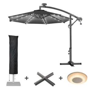 Parasol Poliéster LED Incluido con Soporte 300cm Funda Caja Música - Imagen 1 de 132
