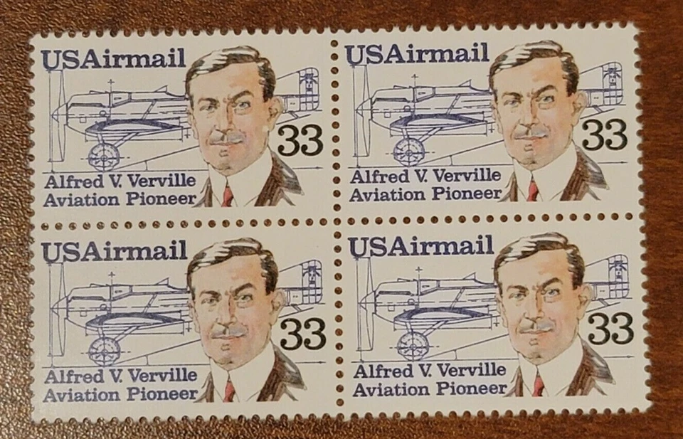 Scott#: C113 - Alfred Verville Block of Four MNH OG F/VF -- Free Shipping -- - Image 1 of 1