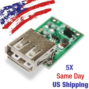 Modulo Caricatore USB Tipo A 5V 600mA 0.9V-5V DC-DC Convertitore Boost Step Up 5PCS - Foto 1 di 3