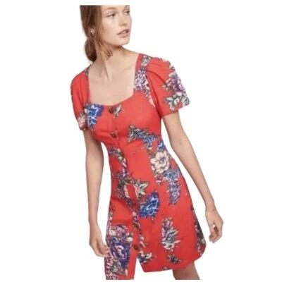 Vestido Floral Anthropologie Maeve Caldwell Buttondown 0 Foto 1 de 4