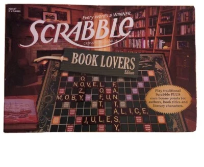 Scrabble Book Lovers Edition 2011 Game  Complete Rare  Hasbro  - Image 1 of 4