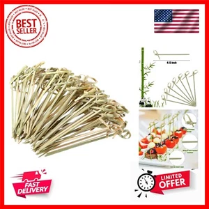 1000 Pcs Bamboo Cocktail Picks 4.13 Inch Bamboo Skewers Fruit Toothpicks for ... - Picture 1 of 8